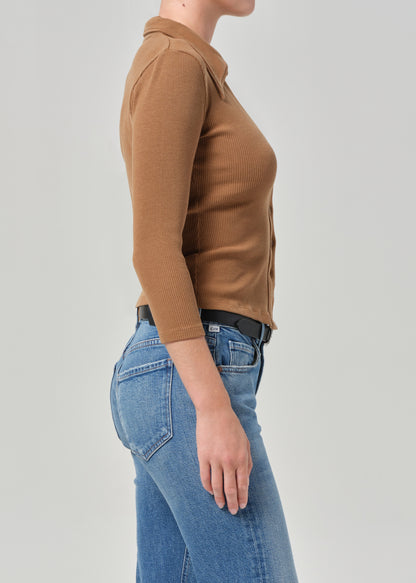 3/4 Sleeve Gila Polo in Manuka