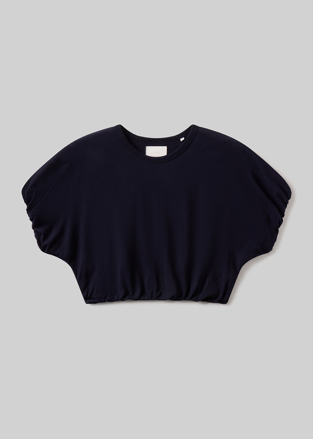 Gia Bubble Tee in Navy flat