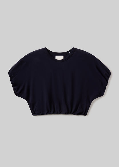 Gia Bubble Tee in Navy flat
