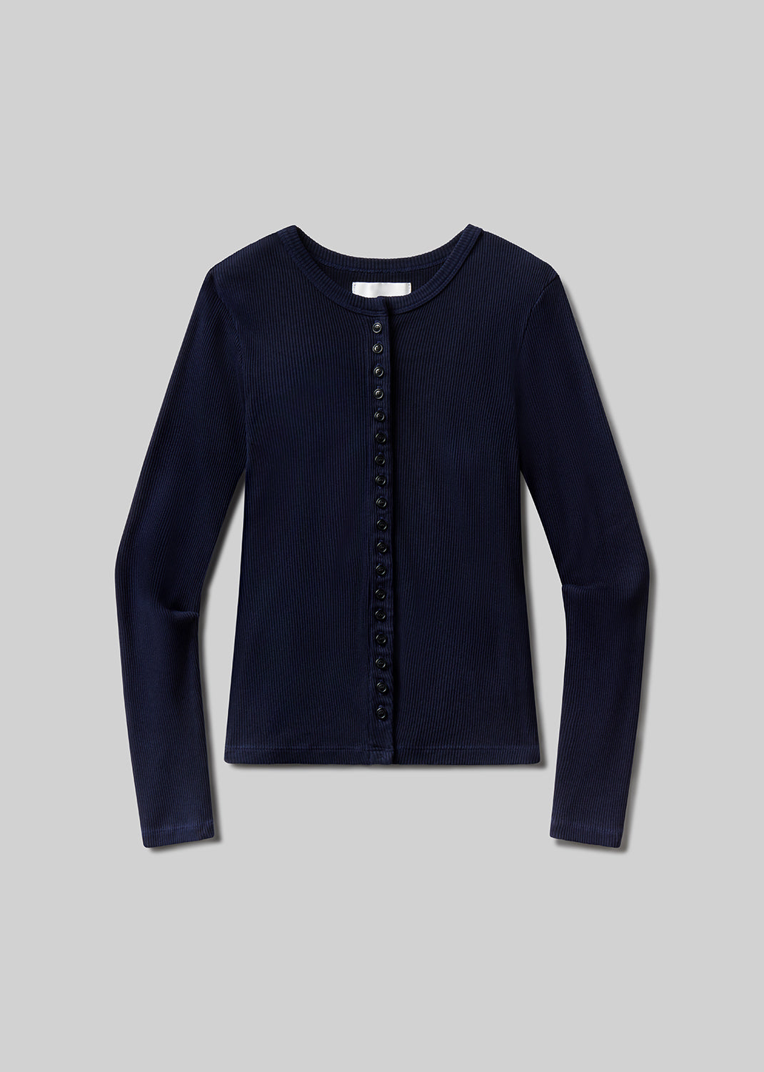 Kari Long Cardigan in Navy flat