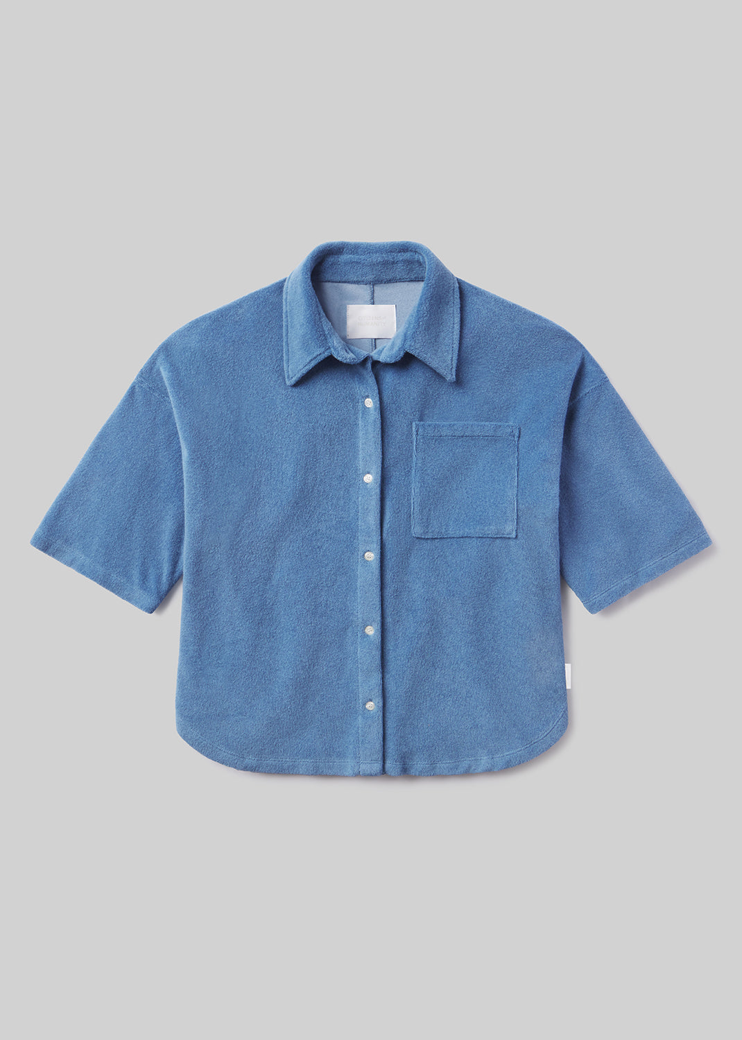 Francis Knit Shirt in Oceanic flat