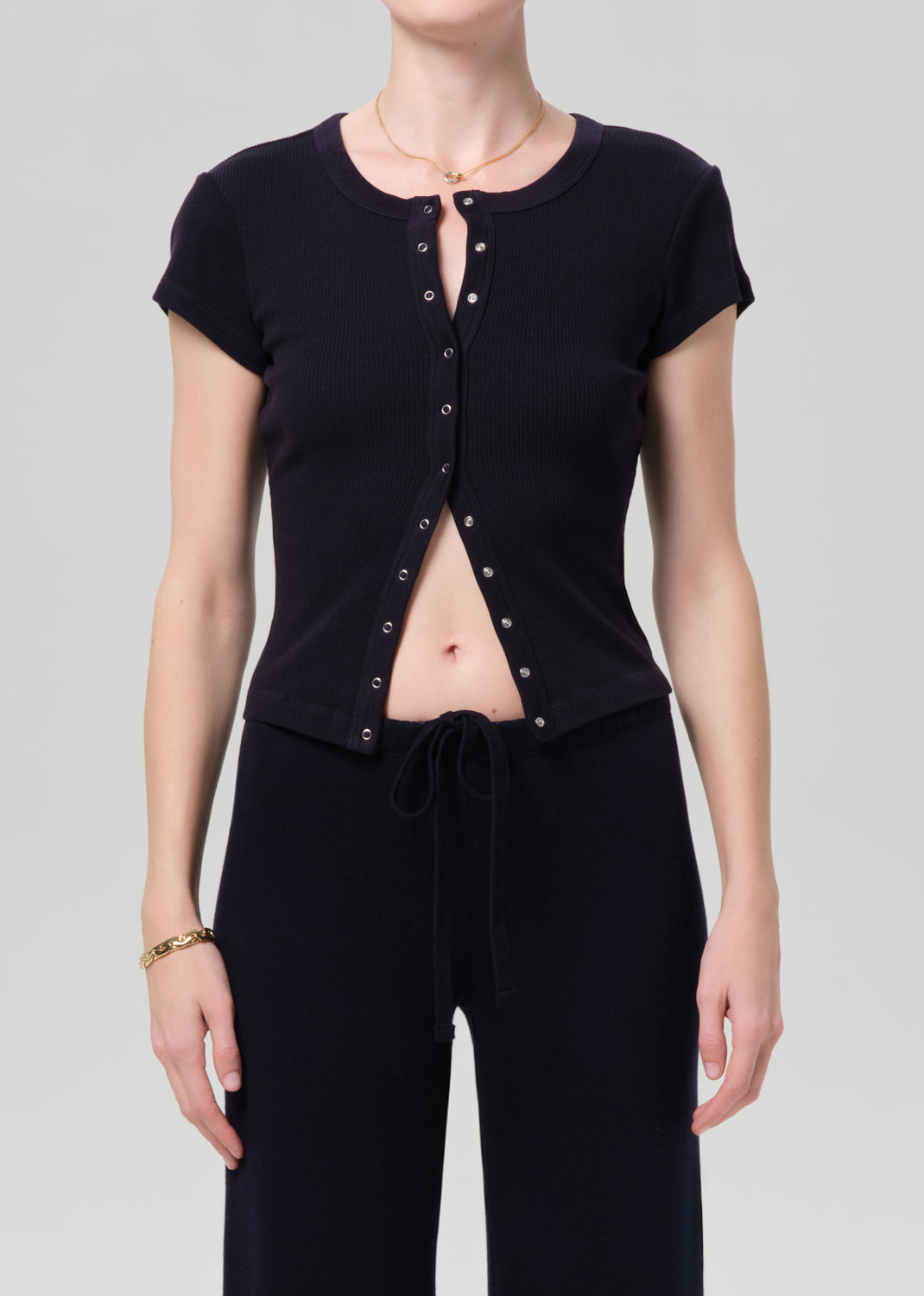 Tabi Short Sleeve Cardigan
In Navy from Citizens of Humanity - $238