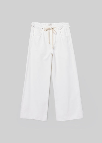 Brynn Drawstring Trouser Petite in Tulip flat