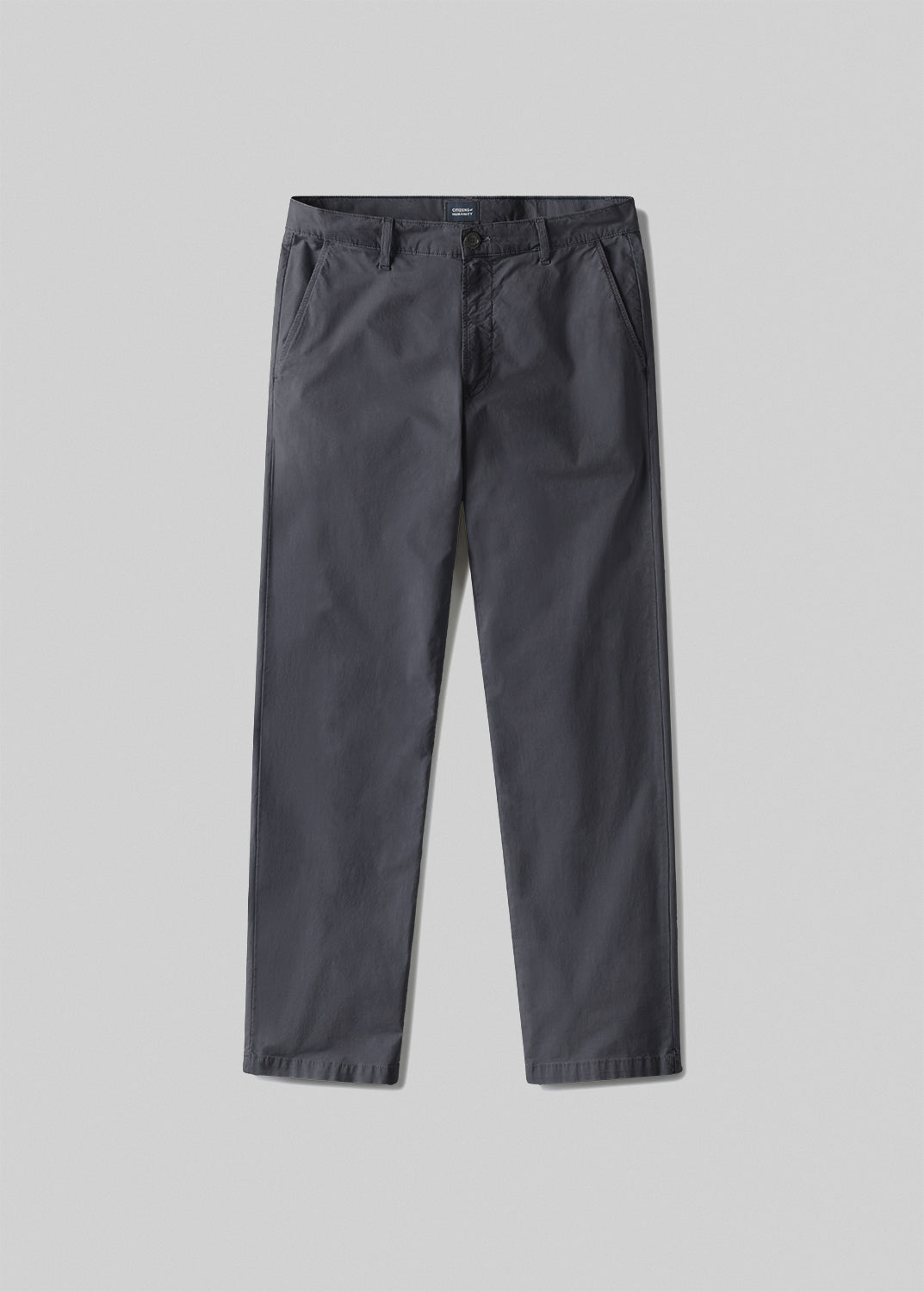 Elijah Straight Parachute Chino in Peppercorn