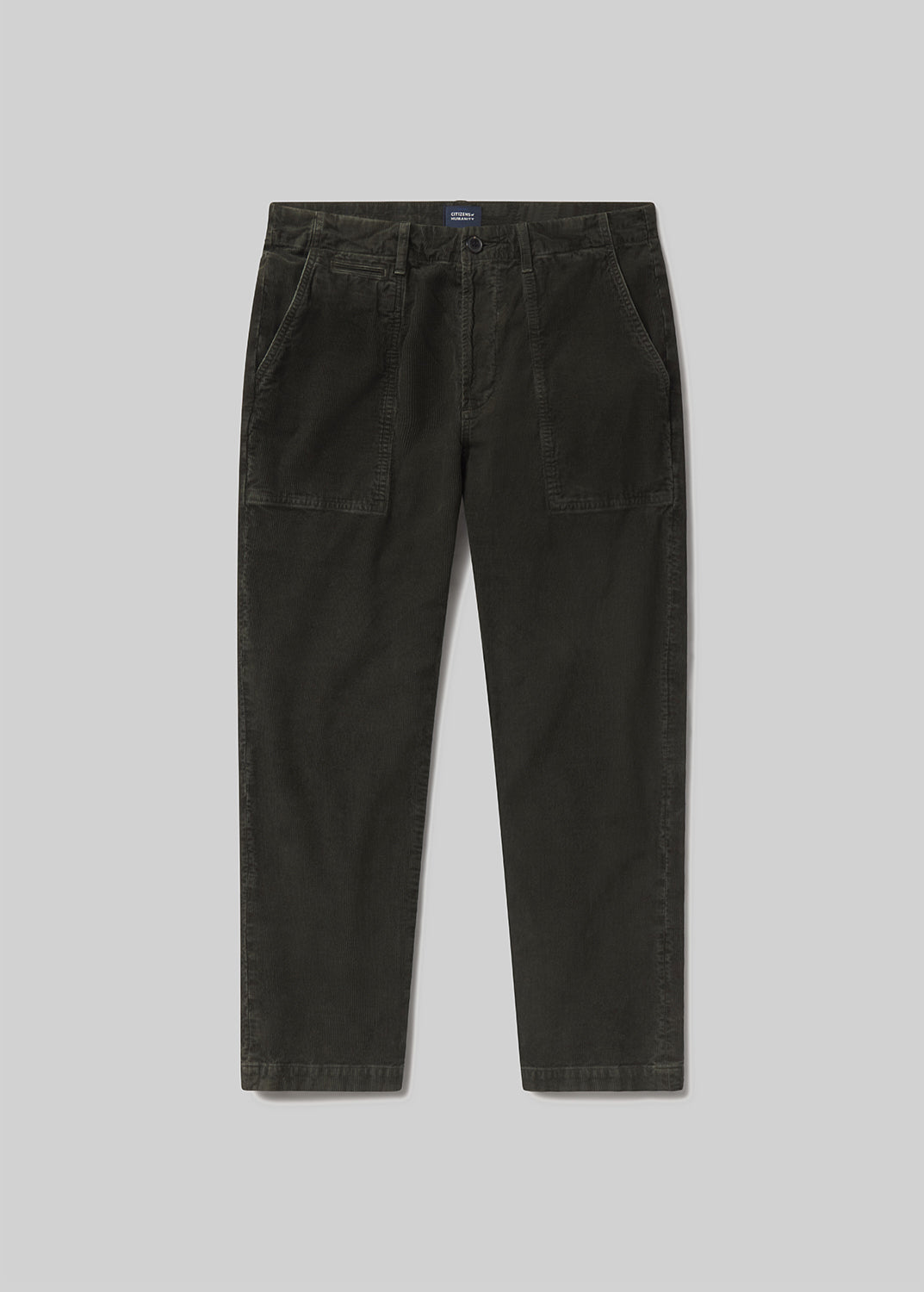 Finn Relaxed Trouser Corduroy in Field flat