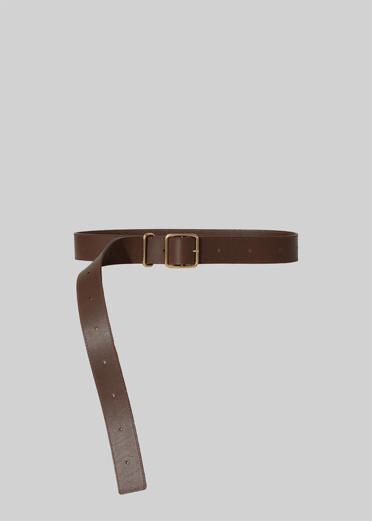 Janessa Leoné Bowe Belt in Brown flat