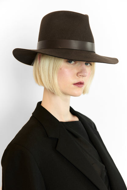 Janessa Leoné Ross Hat in Chocolate