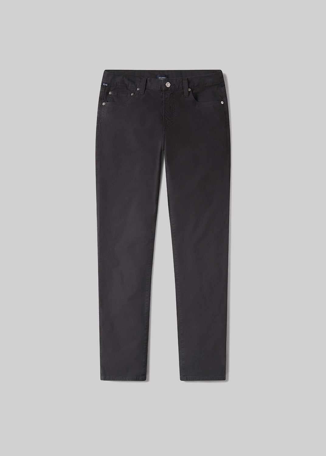 London Tapered Slim Stretch Twill in Charcoal