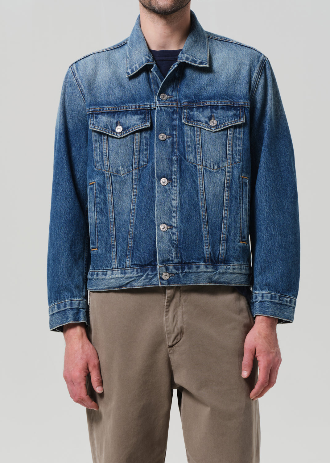 Bamford Denim Jacket in Siren front