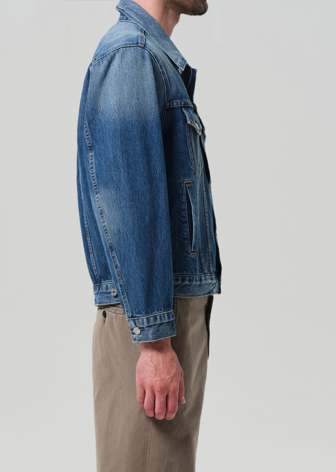Bamford Denim Jacket in Siren side