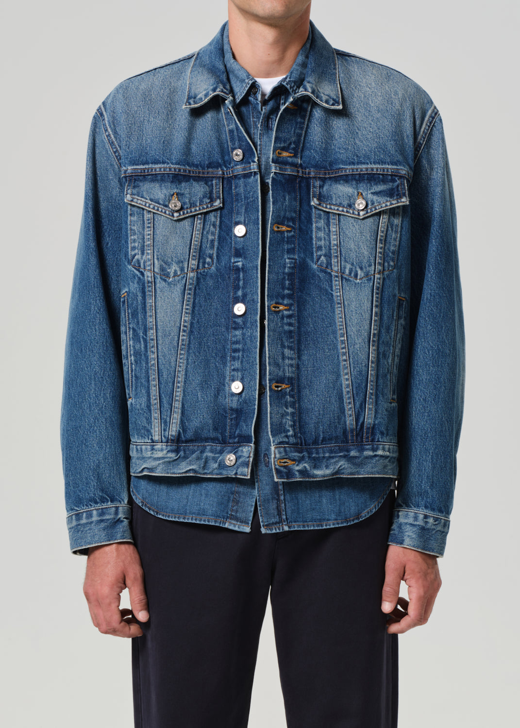 Bamford Denim Jacket in Siren front