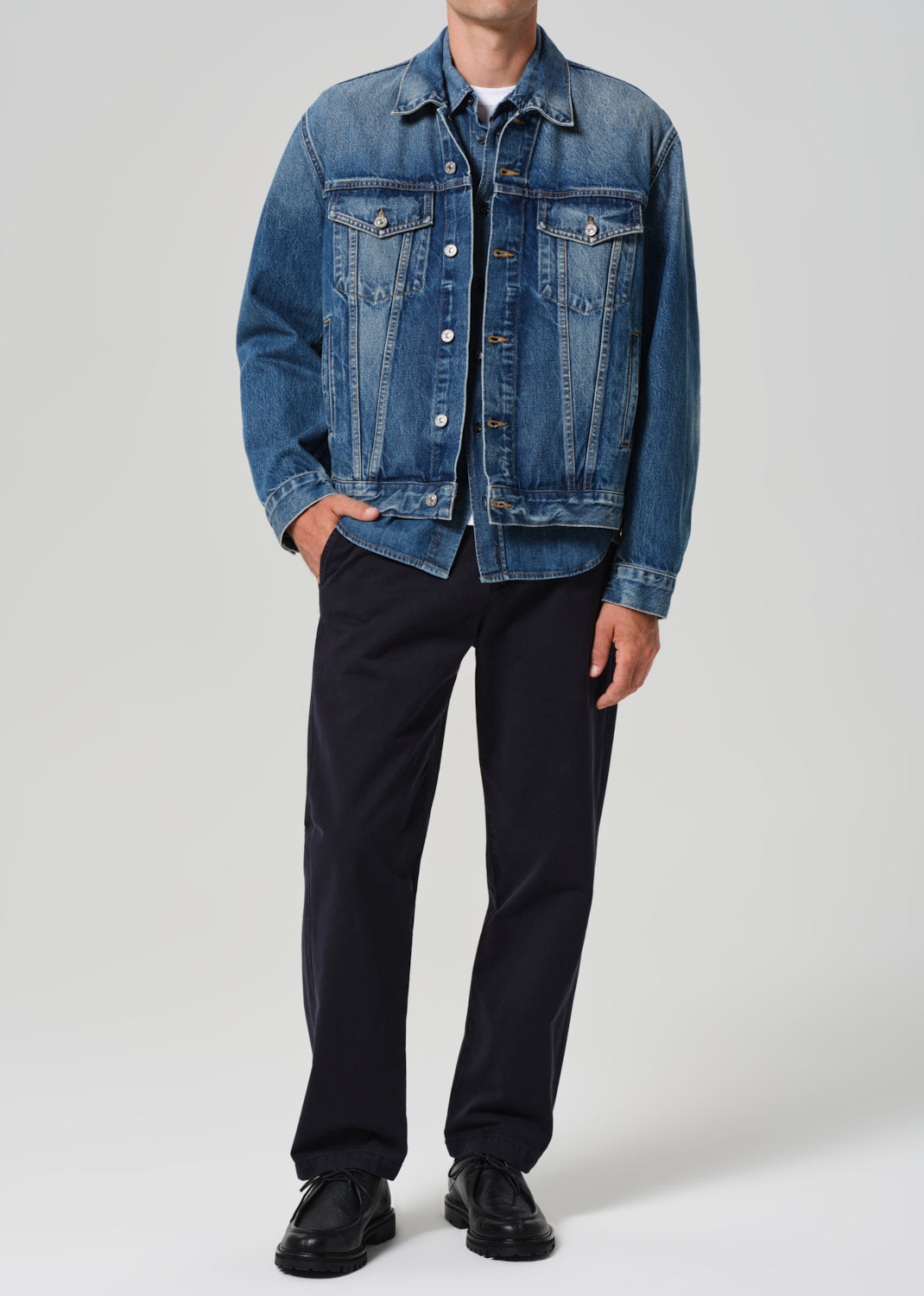 Bamford Denim Jacket in Siren front