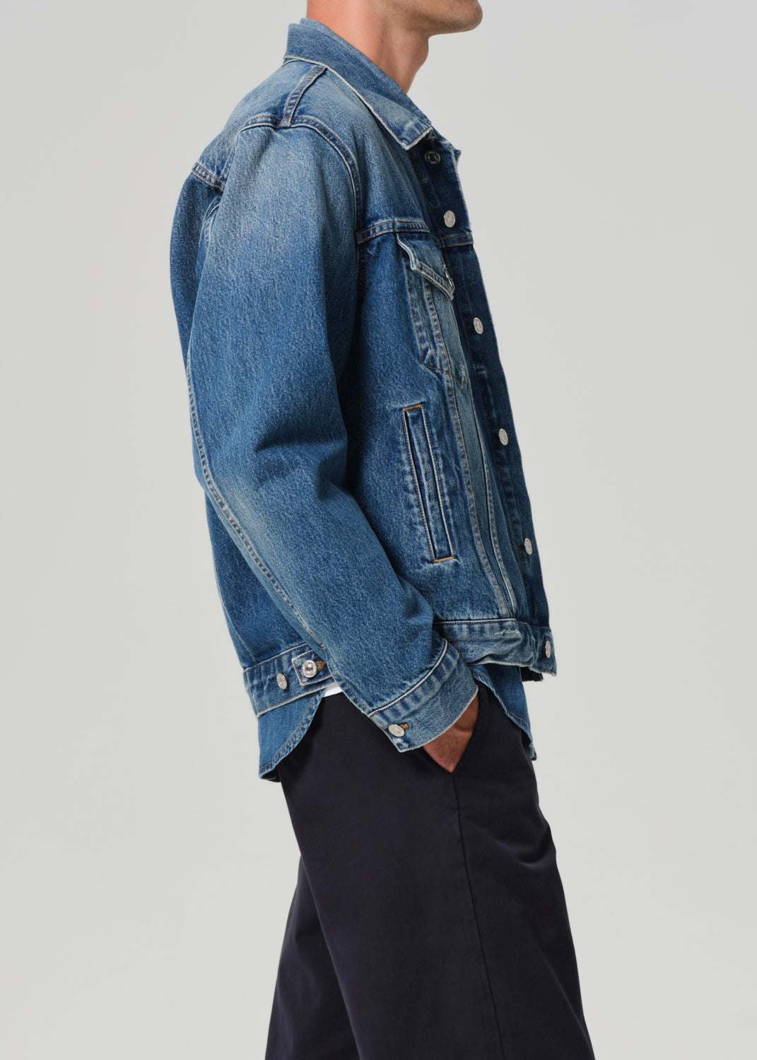 Bamford Denim Jacket in Siren side