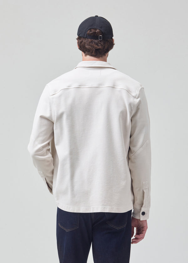 Archer Shirt Jacket in Smoked Oyster