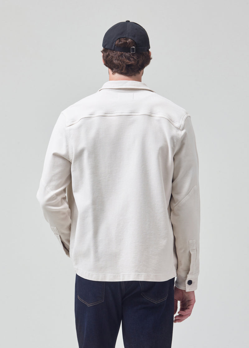 Archer Shirt Jacket in Smoked Oyster