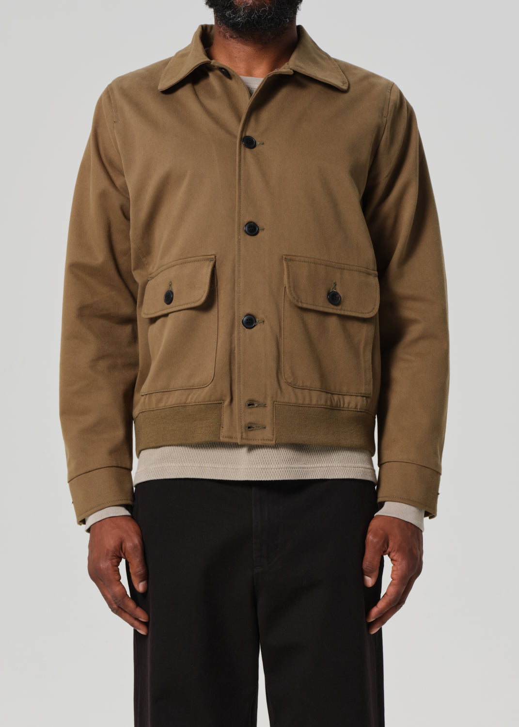 Utility Jacket in Army Green front