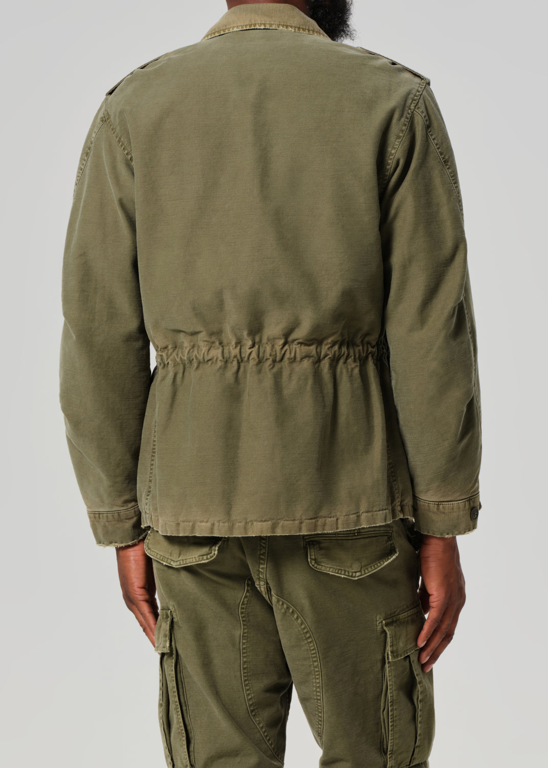 M-51 Utility Jacket in Hiro Green back