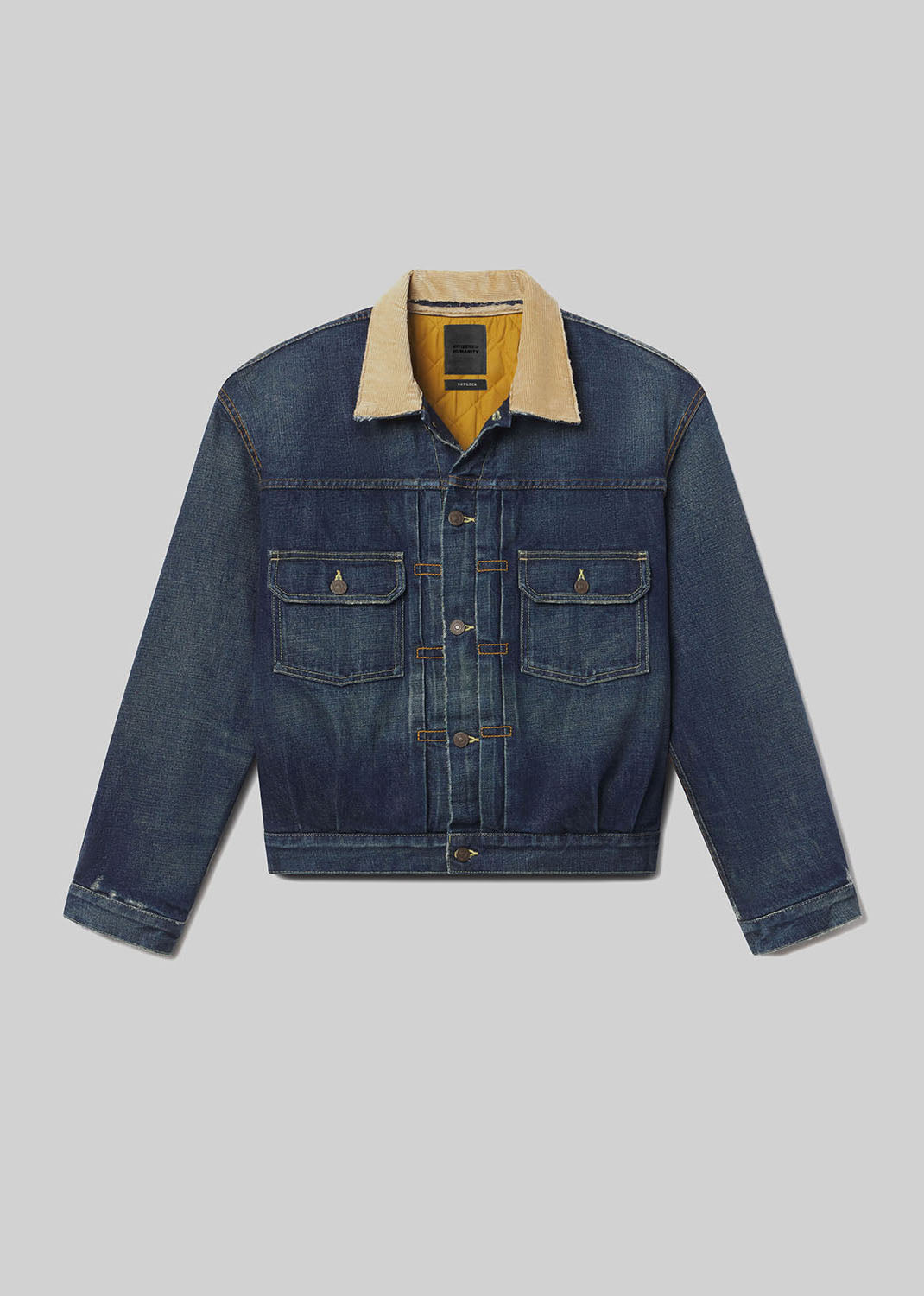 Hopper Denim Jacket in Corbin flat