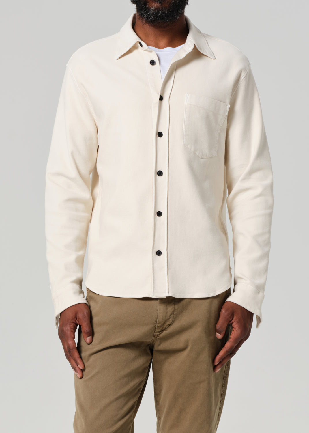 Luca Bucket Dye Shirt French Terry in Spectral front