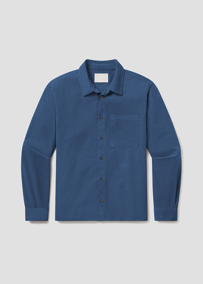 Rework Shirt Corduroy in Overcast flat