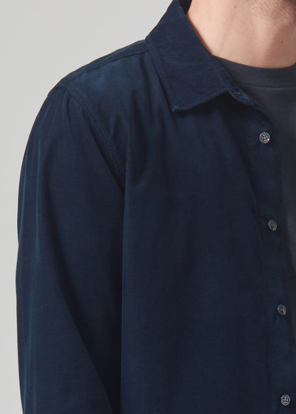 Rework Shirt Corduroy in Navy detail