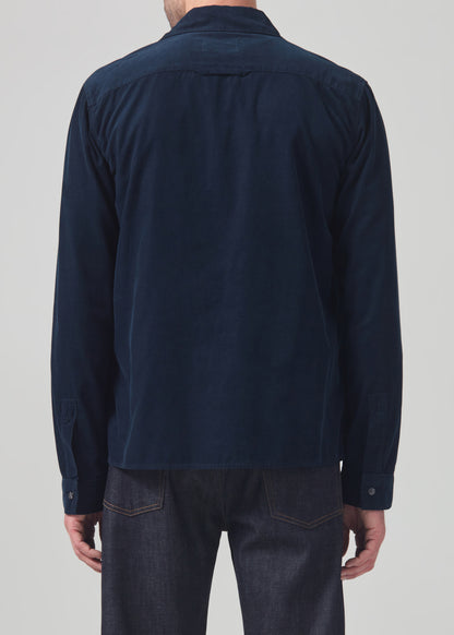 Rework Shirt Corduroy in Navy back