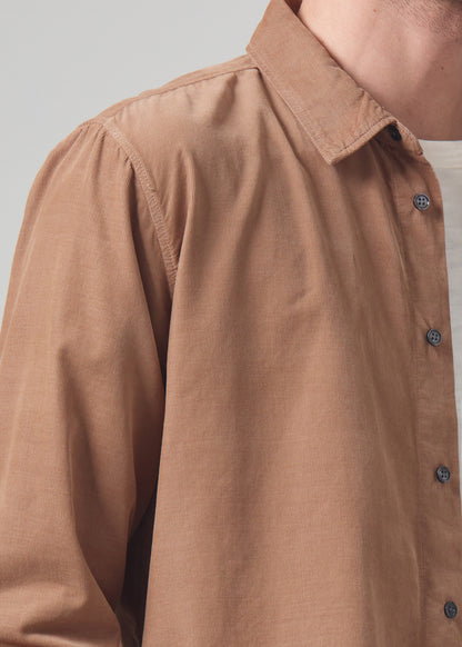 Rework Shirt Corduroy in Sahara detail