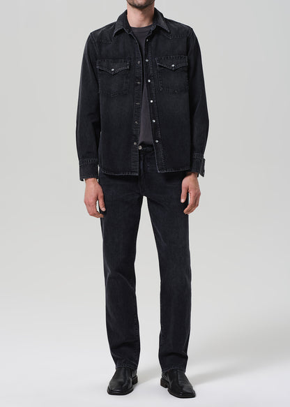 Western Shirt in Vintage Black