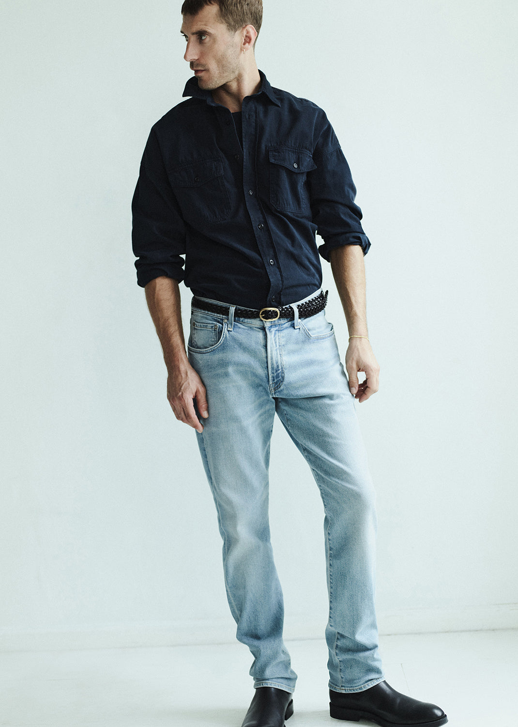 Shigoto Shirt in Navy