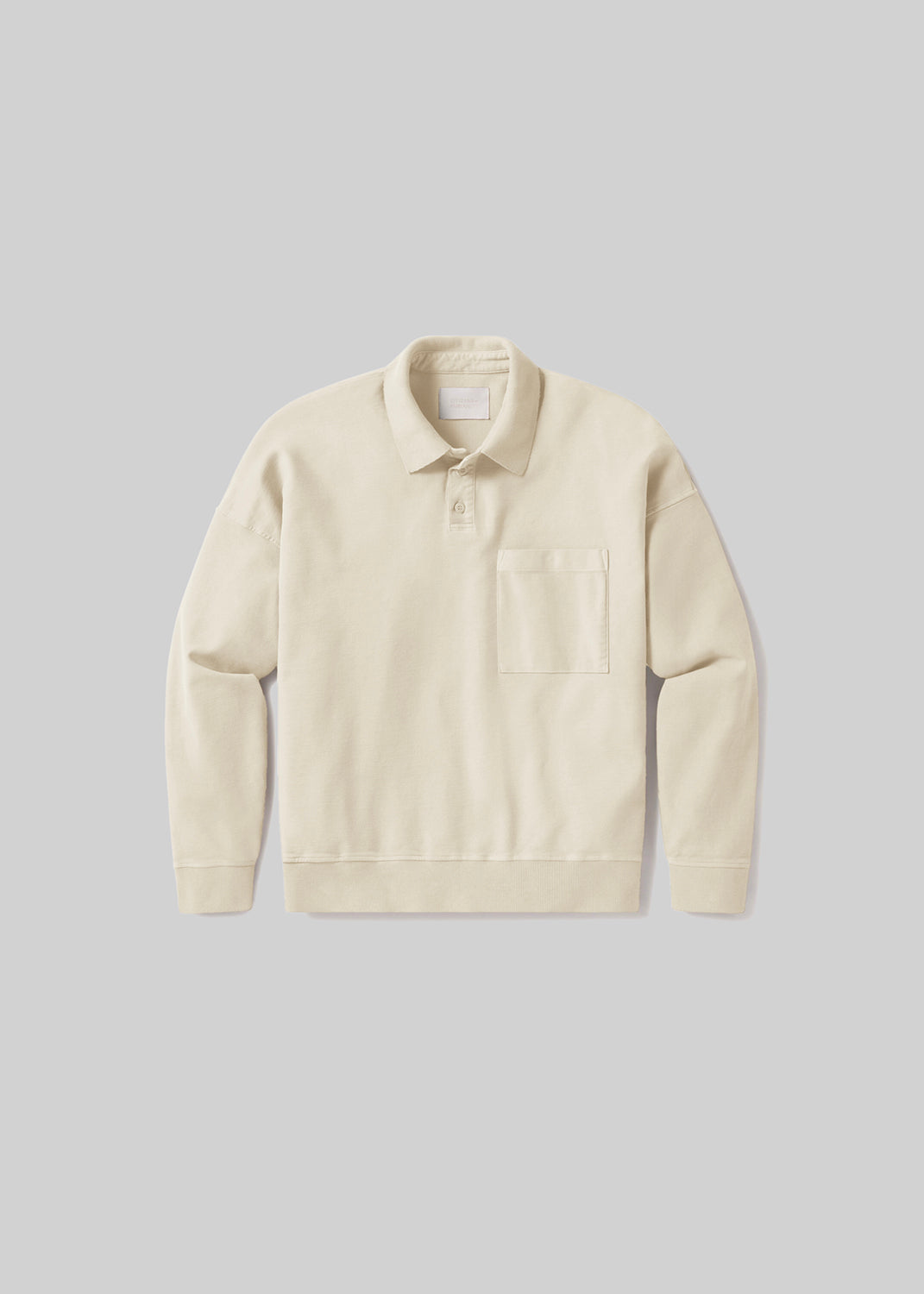 Rugby Polo in Ecru flat