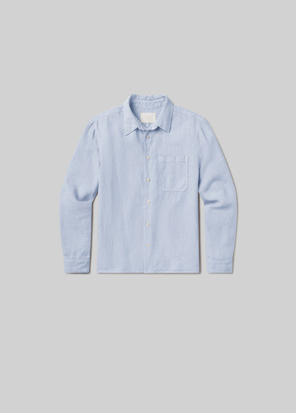 Single Pocket Workshirt in Glint flat