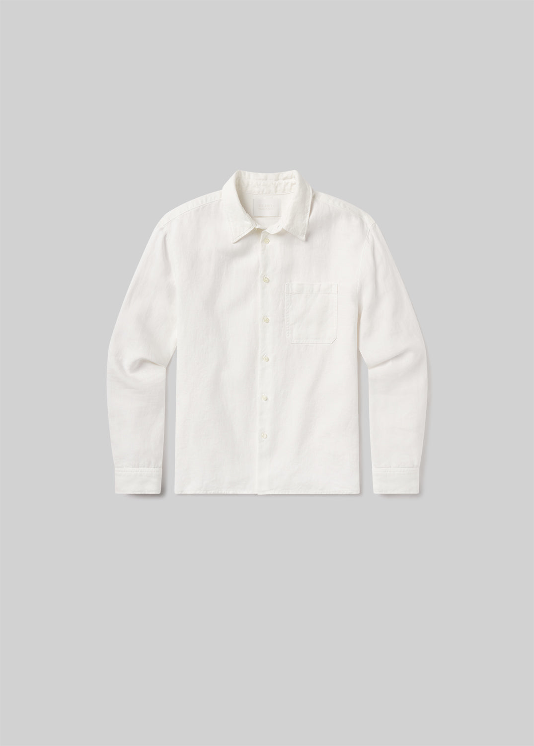 Single Pocket Workshirt in White white