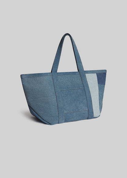 Farmstand Patchwork Tote in Intrigue flat