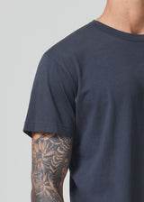 Everyday Short Sleeve Tee in Charcoal detail