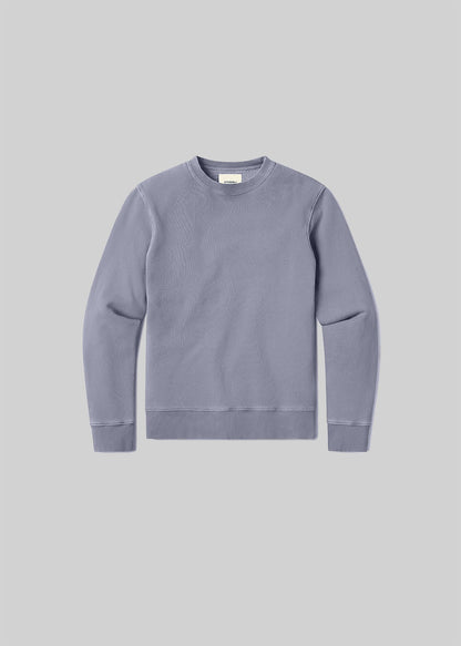 Heron grey crewneck sweatshirt, front product view