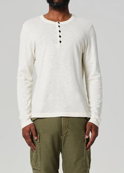 Classic Henley in Canvas front