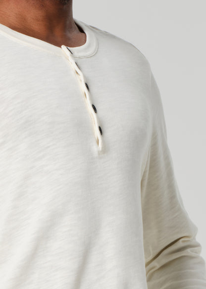 Classic Henley in Canvas detail