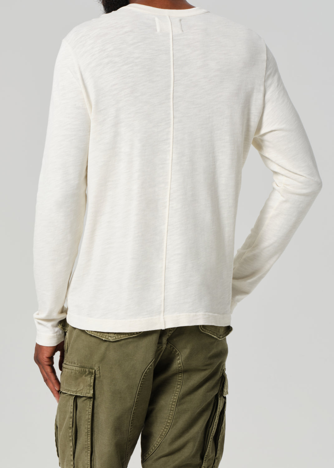 Classic Henley in Canvas back