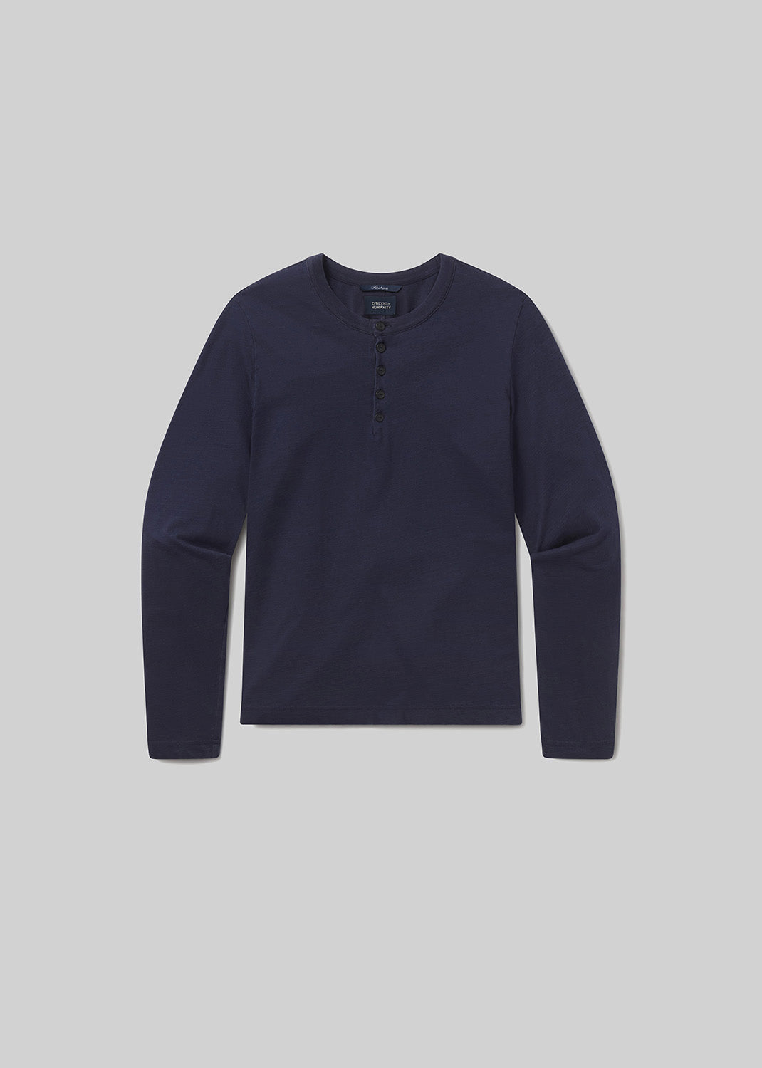 Classic Henley in Midnight flat