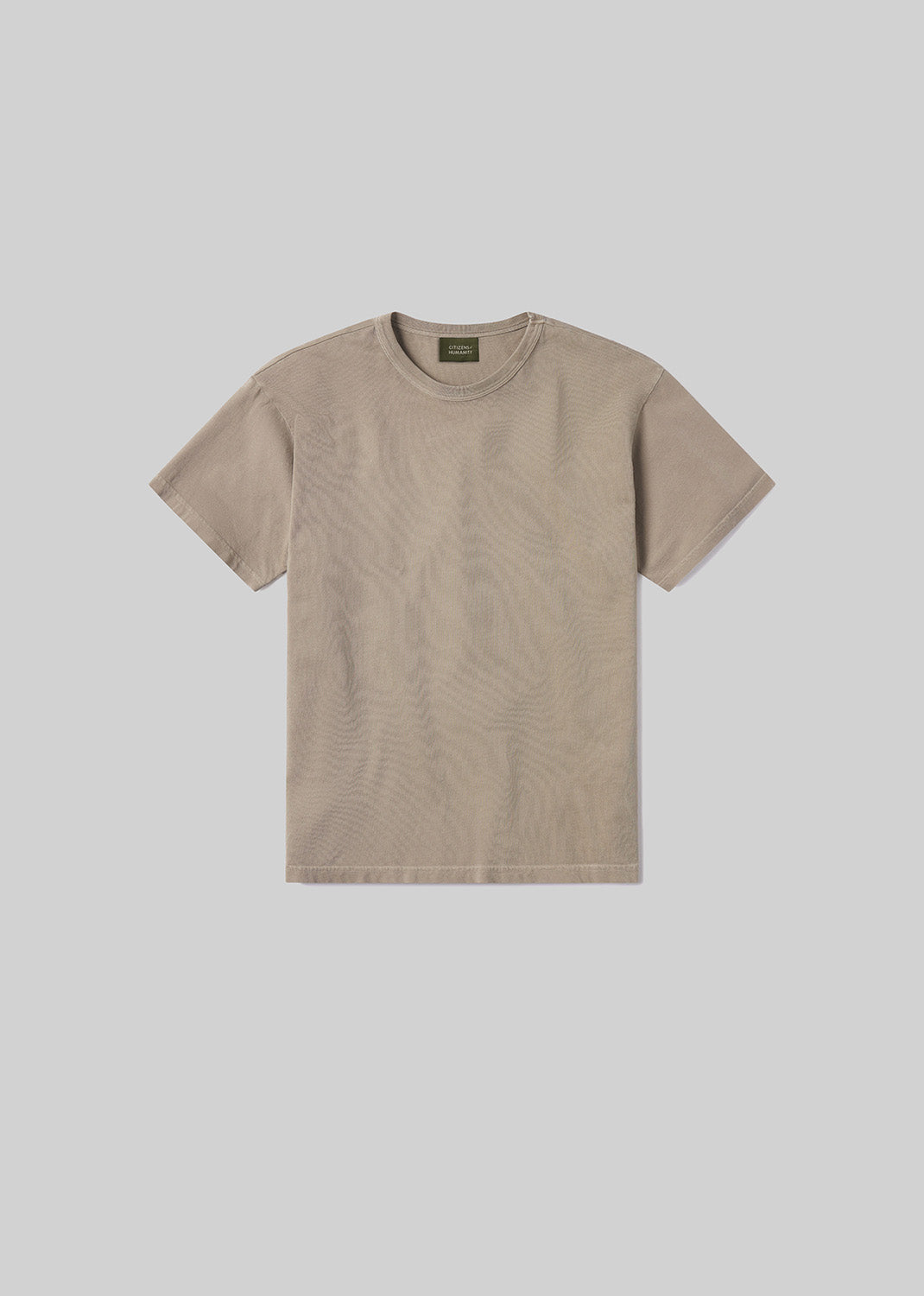 Box Tee in Pelican flat