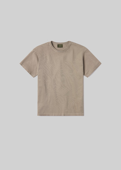 Box Tee in Pelican flat