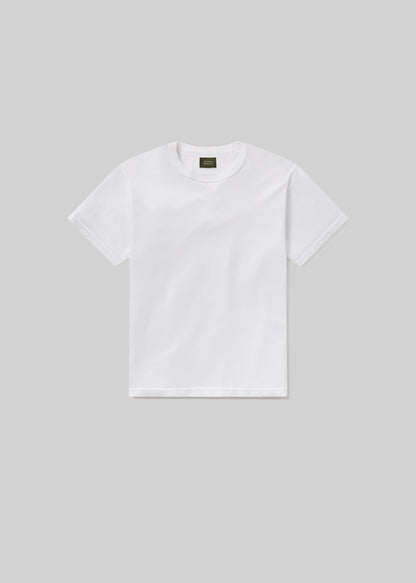 Box Tee in White flat