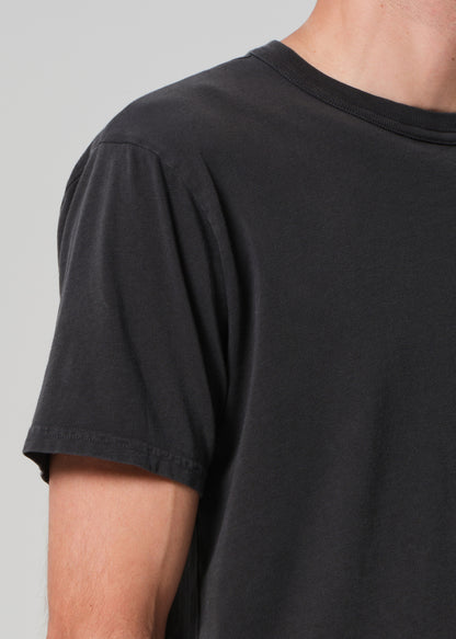 Box Tee in Charred Cedar detail