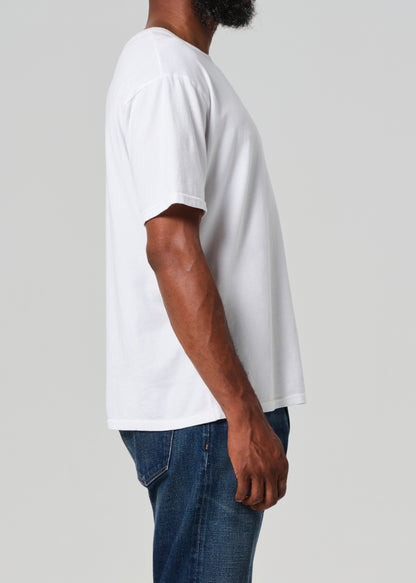 Box Tee in White side