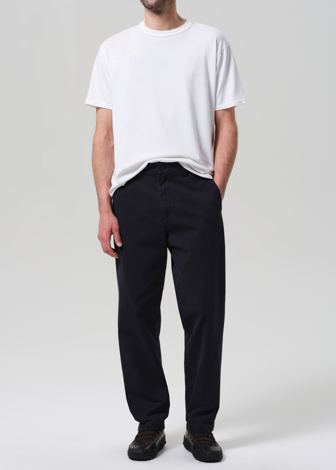 Box Tee in White front