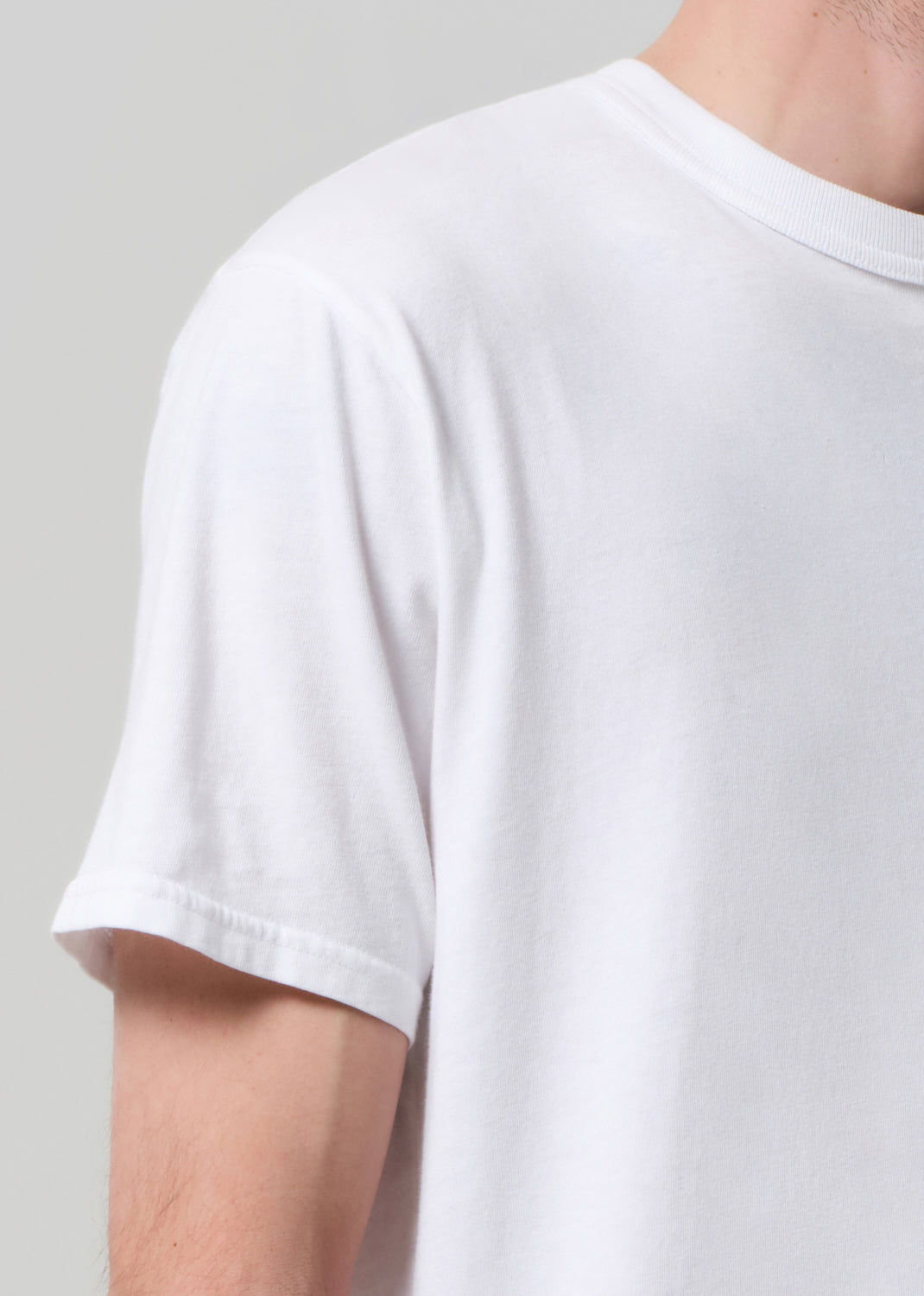 Box Tee in White detail