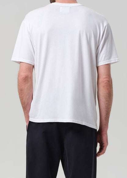 Box Tee in White back