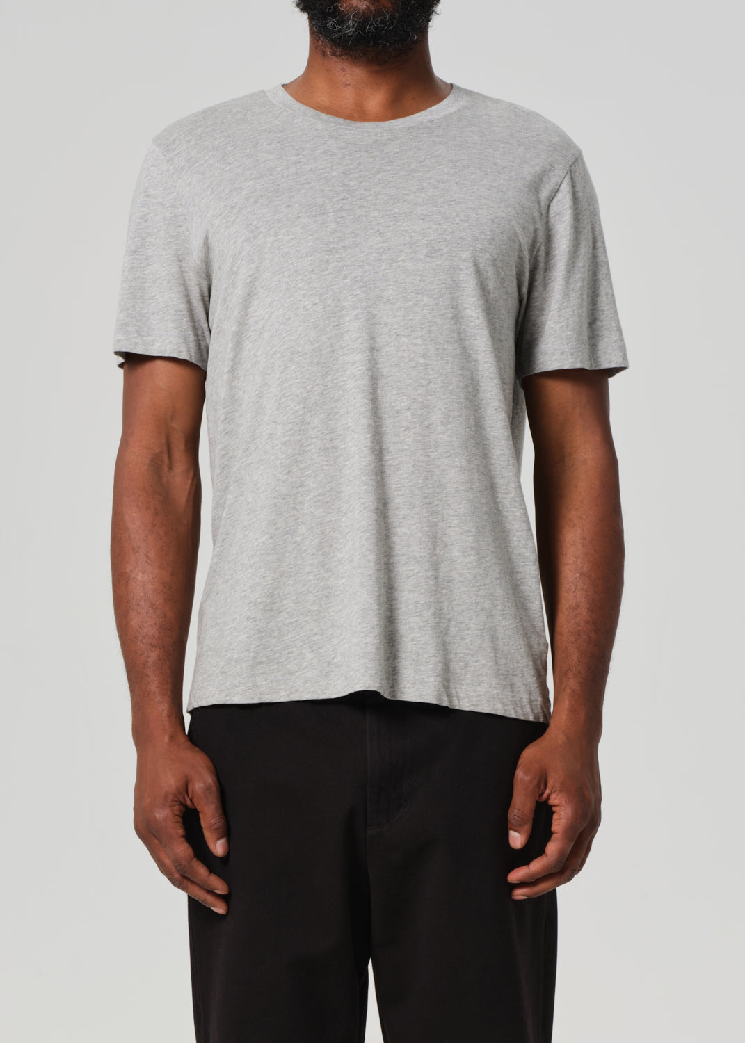 Everyday Short Sleeve Tee in Heather Grey front