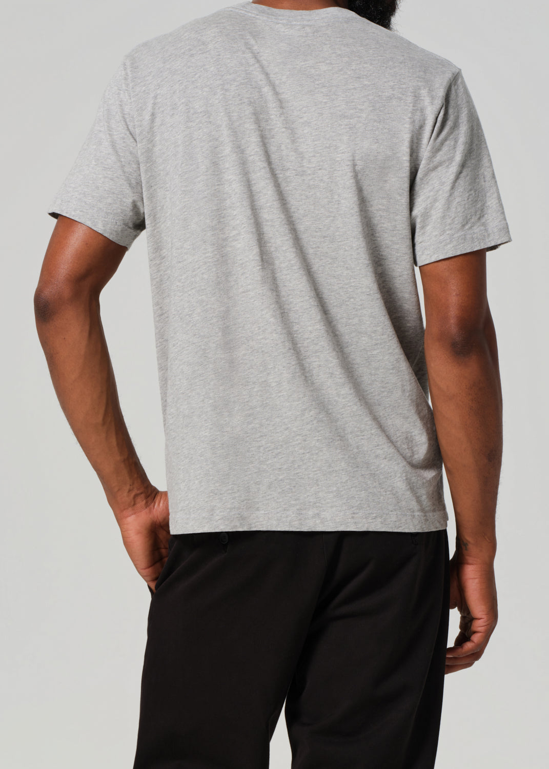 Everyday Short Sleeve Tee in Heather Grey back