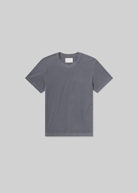Everyday Short Sleeve Tee in Grey Teal flat